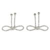 2pcs Rhinestone Design Rhinestone Bow Brooch Tassel Design Tassel Brooch Pin  Celebrations