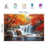 2D Flat Autumn Waterfall Backdrop for Home Decor & Photo Booth