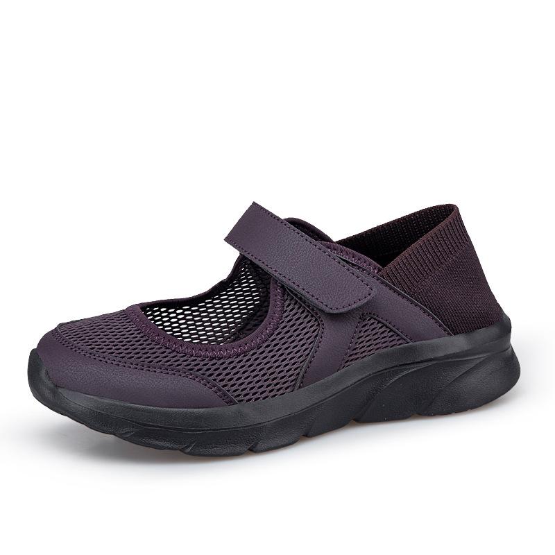 Large size female mother shoes, light elderly shoes, shallow mouth middle-aged and elderly walking shoes, soft-soled grandma shoes