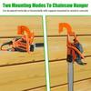 Chainsaw Wall Mount Heavy Duty Steel Rust-Resistant Chainsaw Rack Wall-Mounted For Workshop Garage Shovels Brooms Cables Hoses