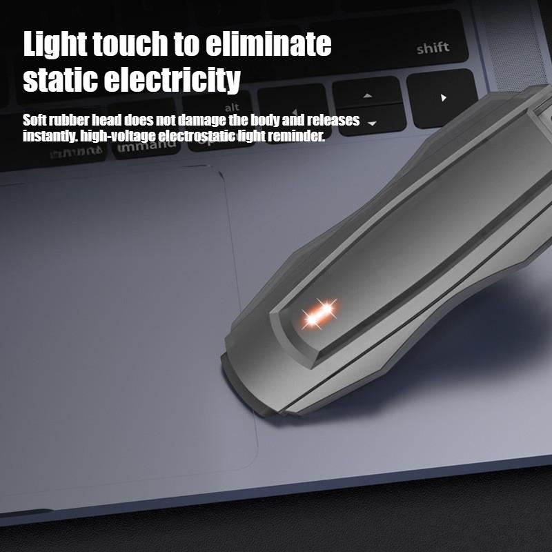 Antistatische Sleutelhanger Menselijk Lichaam Statische Elektriciteit Ontladingsapparaat Statisch Draagbare Sleutelhanger Verwijder Statische Elektriciteit Sleutelring