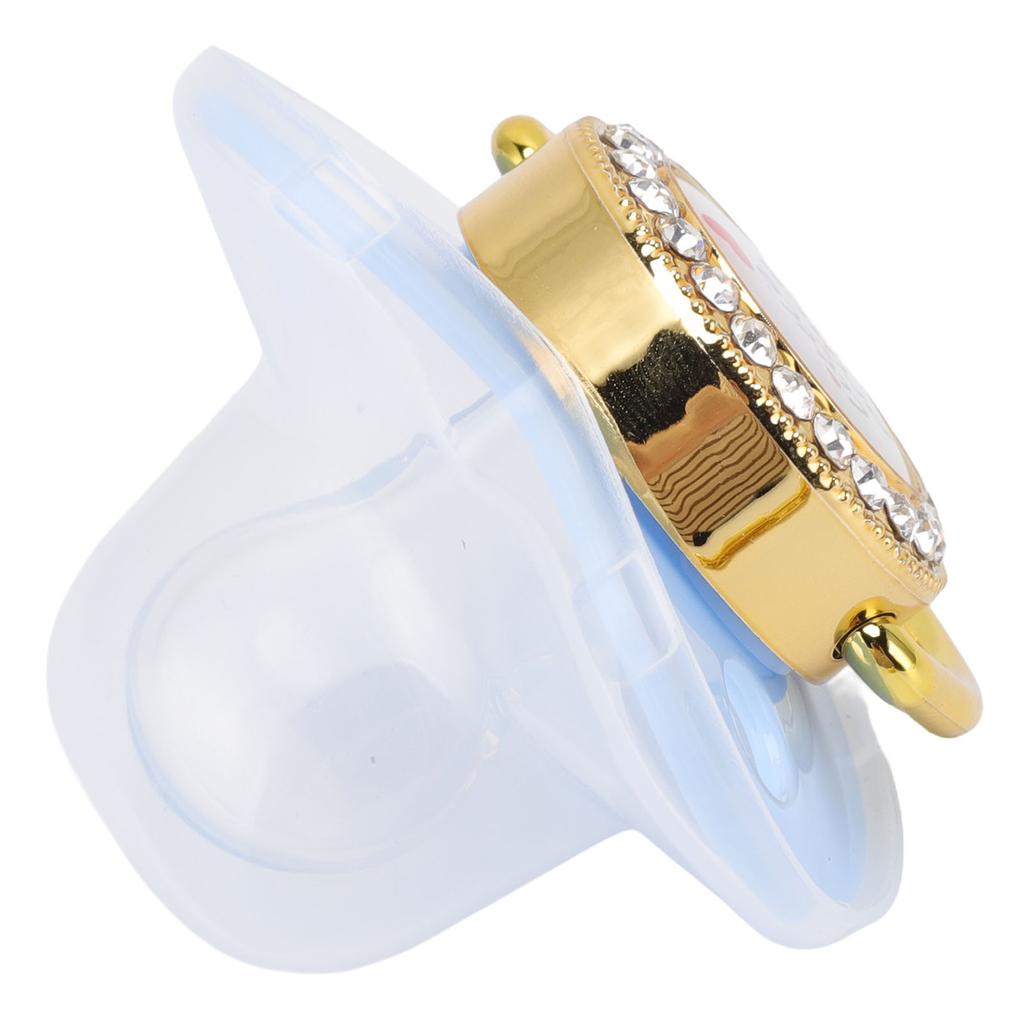 Baby Luxury Pacifier BPA   Little   Rhinestones Golden   Newborn Dummy Soother for 6 to 18 Months Baby