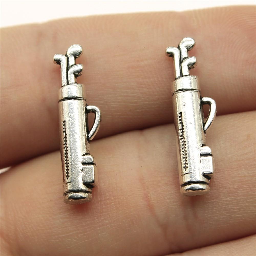20pcs Sport Charms Golf Charms Golf Clubs Charms For Jewelry Making DIY Crafts Making Findings