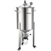 Stainless Steel Conical Fermenter, 16 Gal/60L Home Brewing Fermenation Tank, Brew Bucket Fermentor with Conical Bottom, 3 Caster Wheels, Lid, Handle &