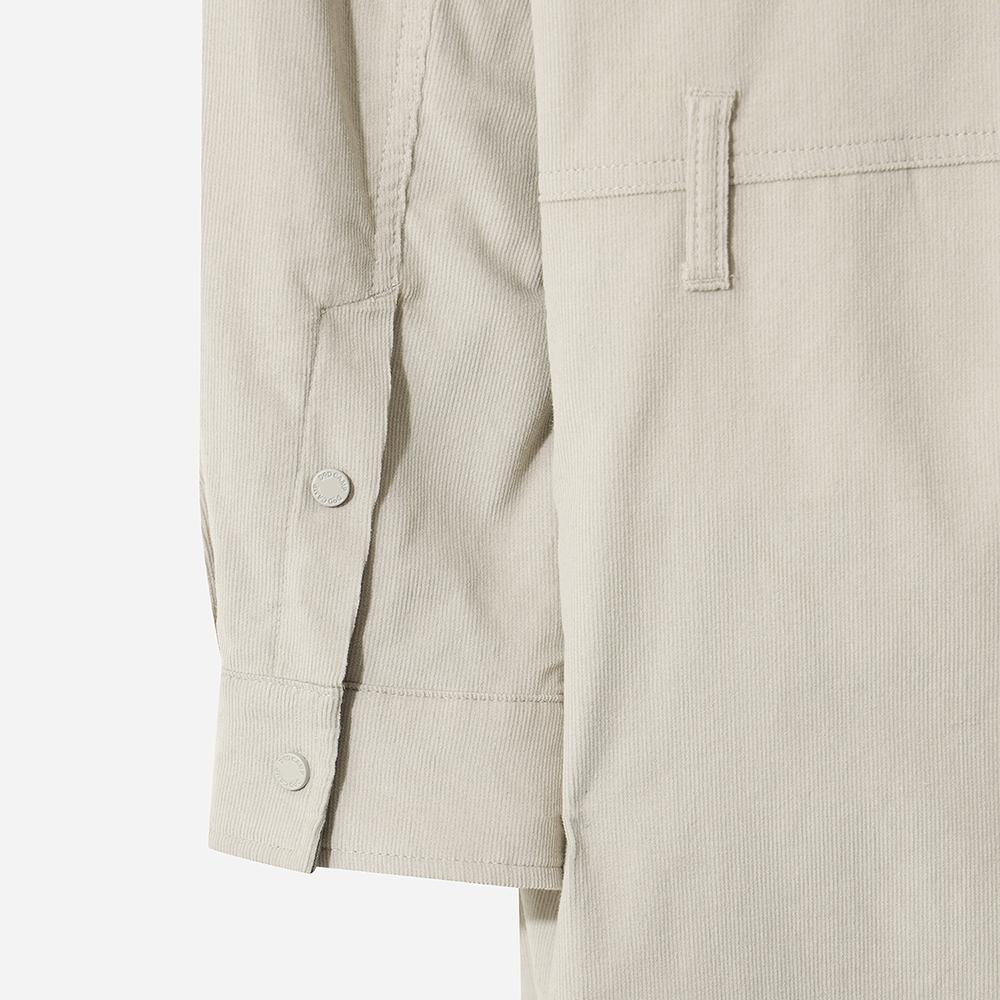 Diodi Women'S Corduroy Shirt Dress (Ivory Dark)