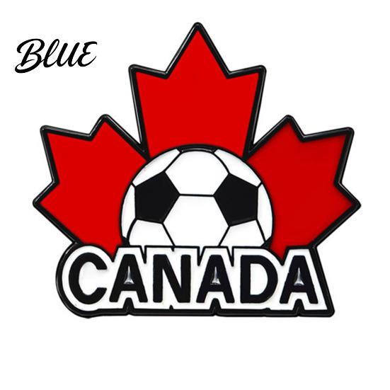 Colorful Enamel Badge Football USA Flag Pattern Zinc Alloy Brooch