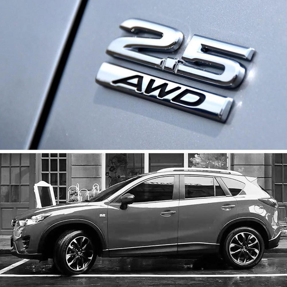 DSYCAR 1Pcs Metal 3D AWD Car Side Fender Rear Trunk Emblem Badge Sticker Decals Suit for Universal car,car decoration stickers