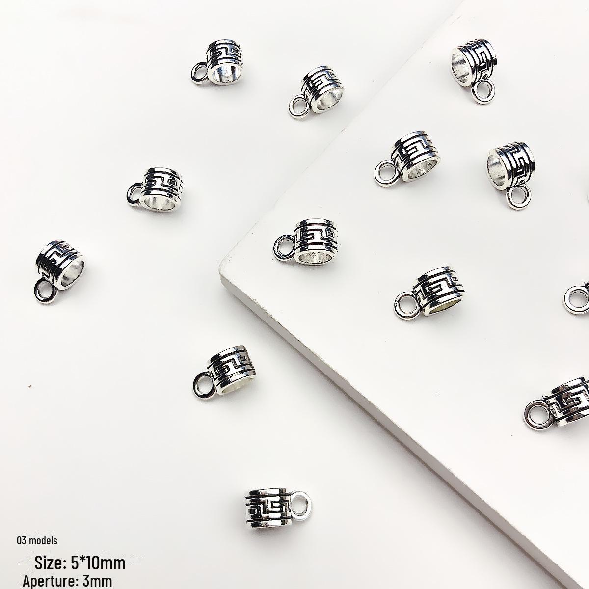 

Ретро японские бусины-разделители из тибетского серебряного сплава: Трехстороннее соединение для самостоятельного изготовления браслетов и ожерелий.