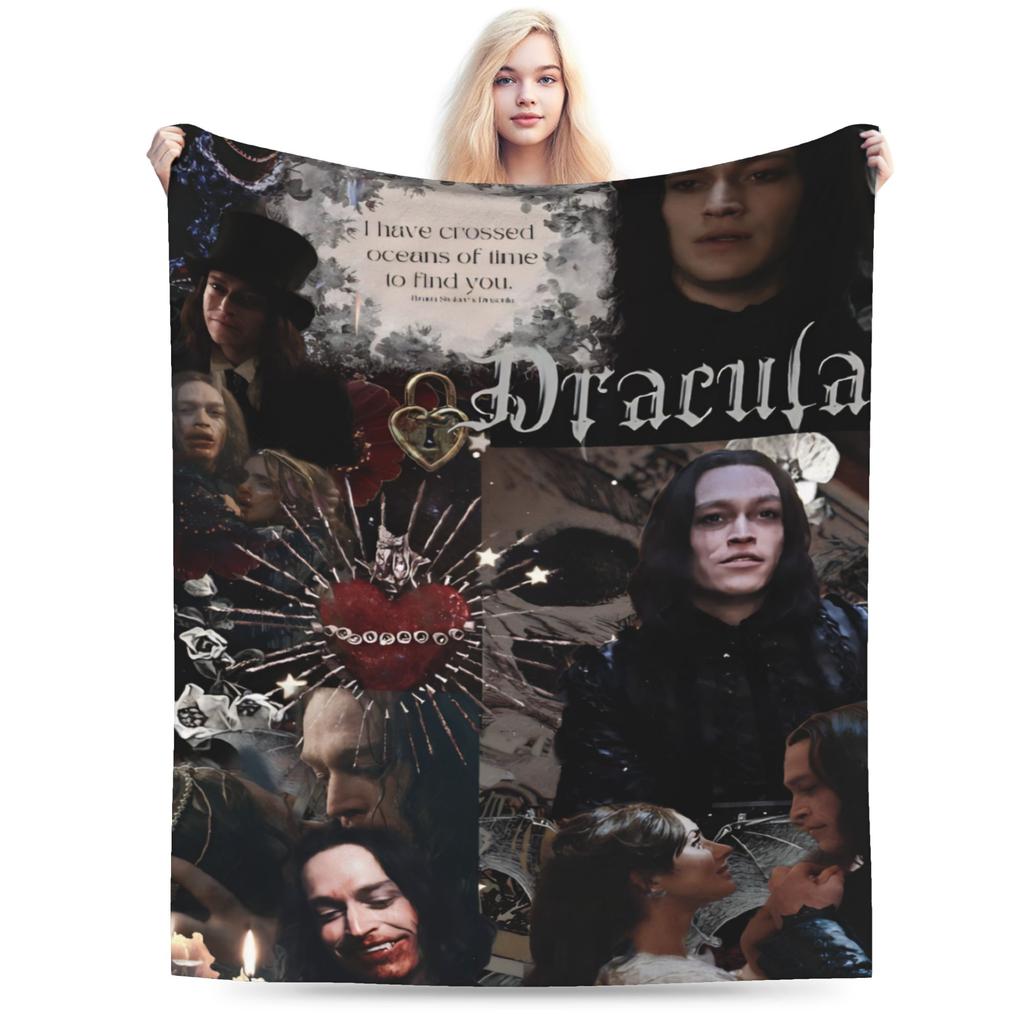 Cozy Dracula A Love Tale Blanket Merch Sofa Decorative  Blanket Throw Soft Fleece For Travel