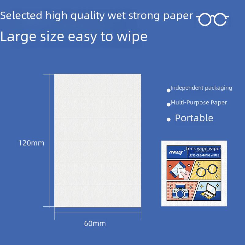 Anti-Fog Disposable Lens Cleaning Wipes - Dust Removal & Disinfecting for Glasses & Screens