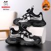 Bobodou Flocked Cotton Winter Warm Two-Layer Boys' and Girls' Non-Slip Sports Shoes for Kids
