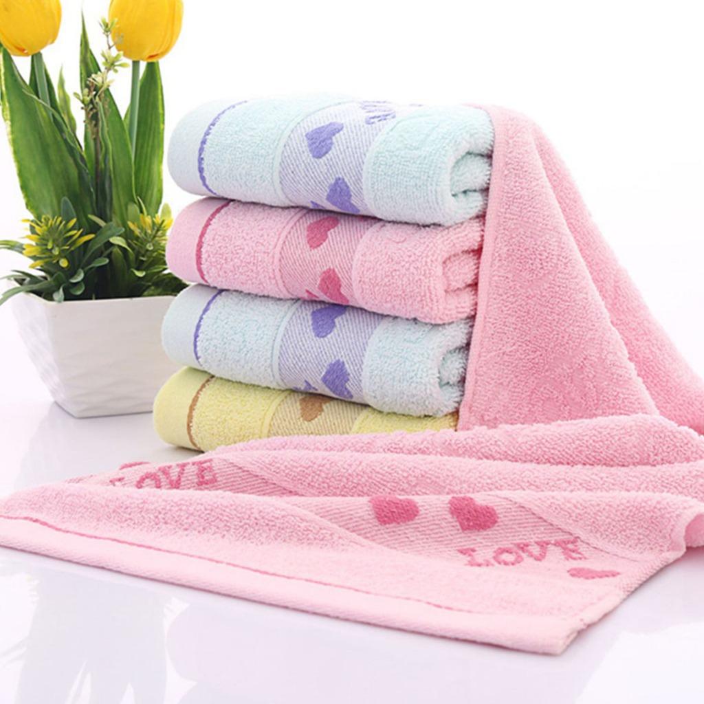 100%Cotton Thickened Face Towel Absorbent Pure Hand Wash Hair Shower Double Side Soft Microfiber Towel Bathroom Family Hotel