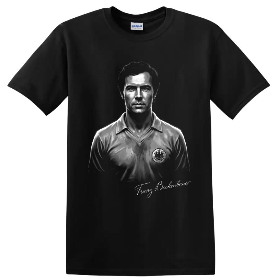 Franz Beckenbauer Soccer T Shirt German Football Legend Portrait Graphic Tee