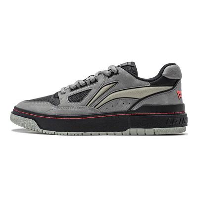 Li Ning Rookie Stoff Synthetisches Leder Bequem Vielseitig Stoßdämpfung Rutschfest Leicht Rebound Low-Top Retro Basketballschuhe ABCU001-3
