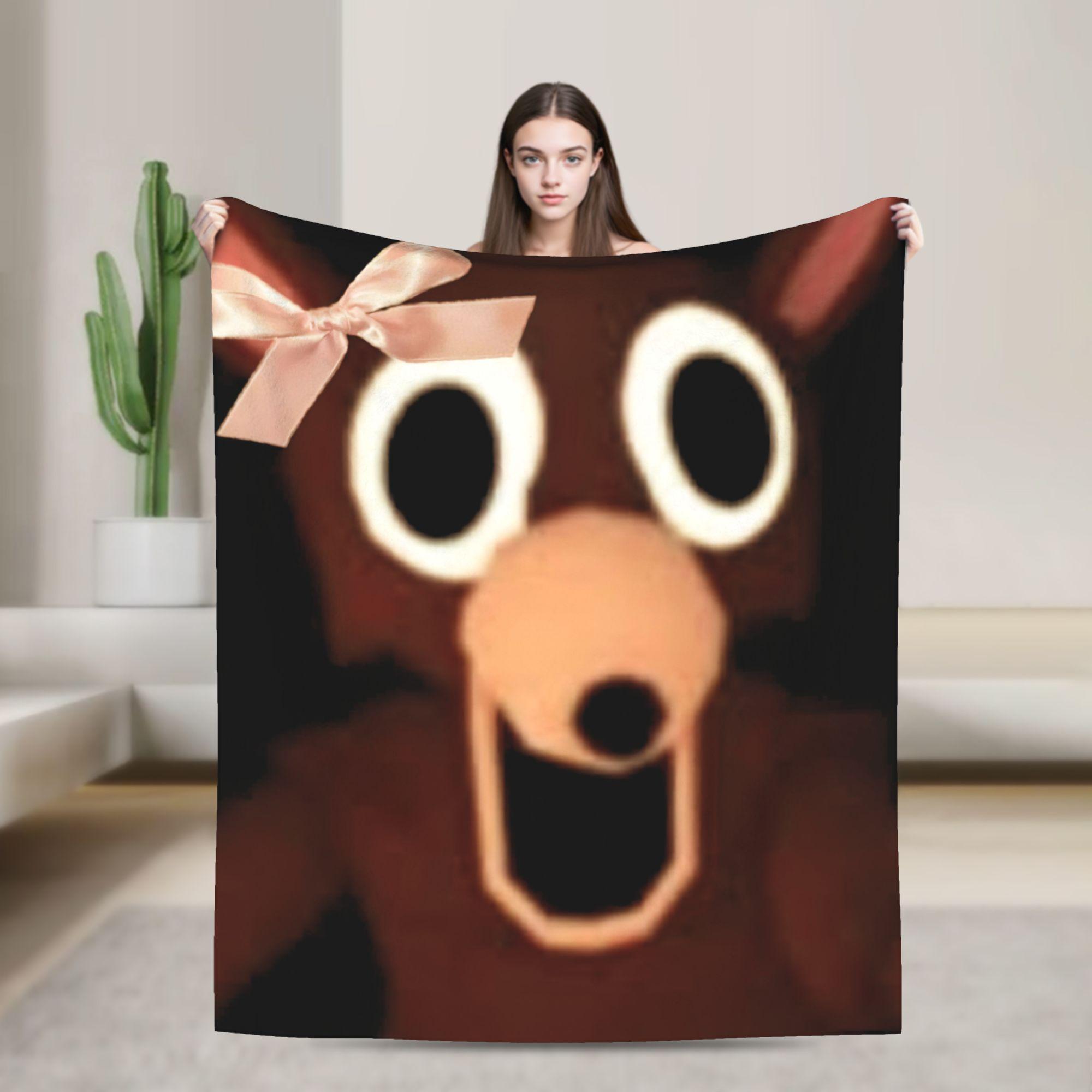9-9 Nights in the Forest Blankets Deer Game Flannel Funny Breathable Throw Blanket for Chair Covering Sofa Spring Autumn 100x150cm