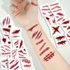 20PCS Halloween Scar Stickers for Face, Realistic Wound Effect Makeup Kit for Party Costume