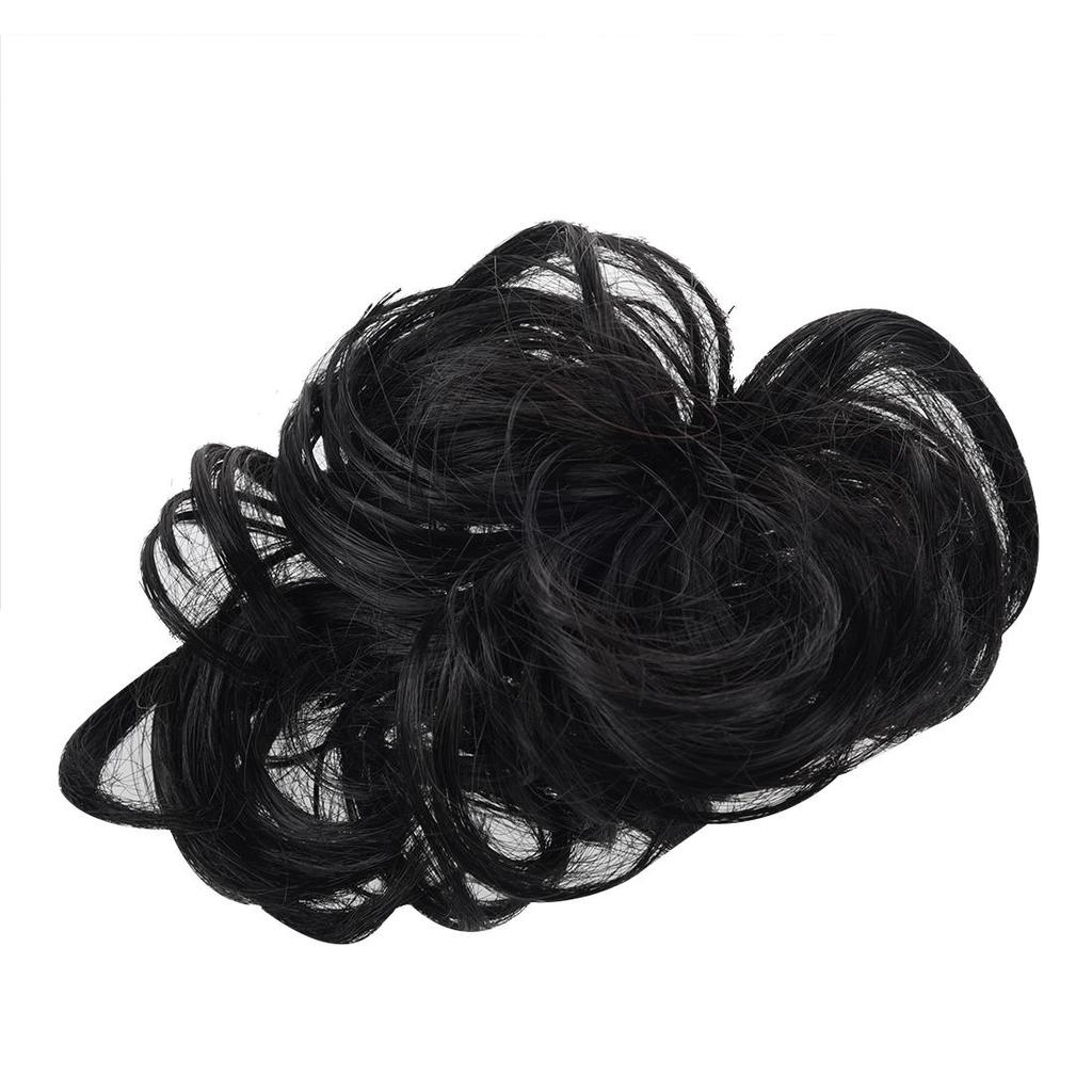 Chernye Kudryavye Volosy Scrunchie Rasshirenie Pricheska Konskij Hvost Volos Kusok Obernut Updo Bulochka Kupit Po Nizkim Cenam V Internet Magazine Joom