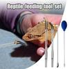 Reptile feeding tool set Efficient feeding rubber head tweezers feeding spoon Reptile Accessories Reptile feeding tool set
