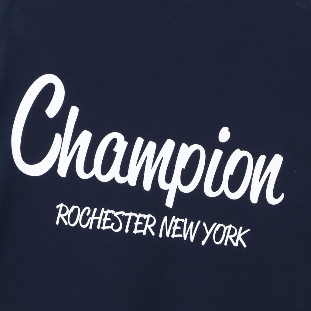 Champion Basic Short Sleeve USA with Graphic Logo Crew Men's T-Shirt, Navy, 100% Cotton, Fabric, Print, Neck, C3-B340