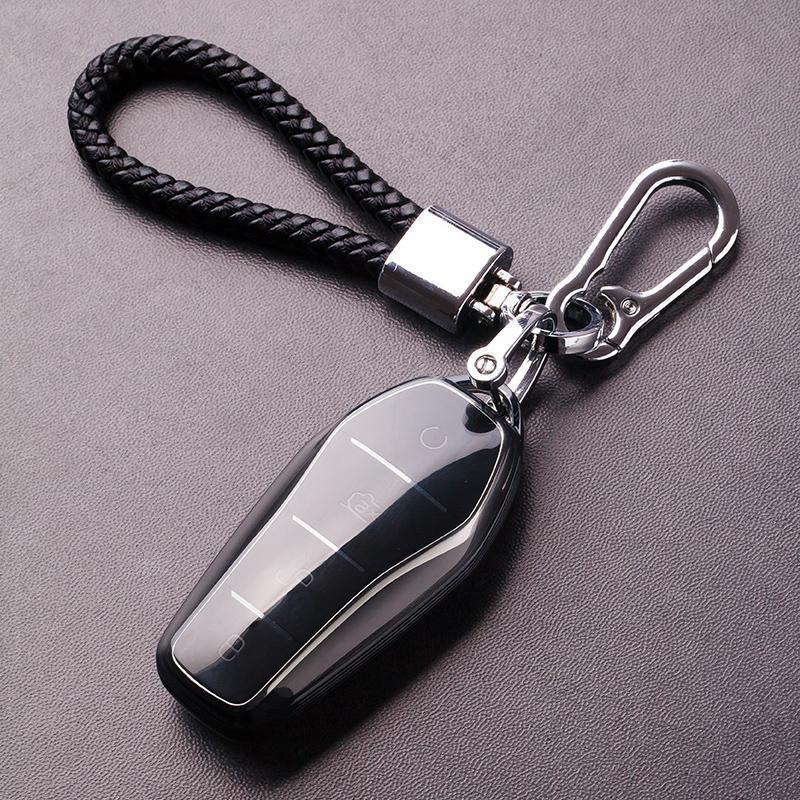 BYD Han EV Key Case for Tang, Song Pro, Qin Plus DMI, Dolphin, Yuan, and Seagull with NFC Buckle