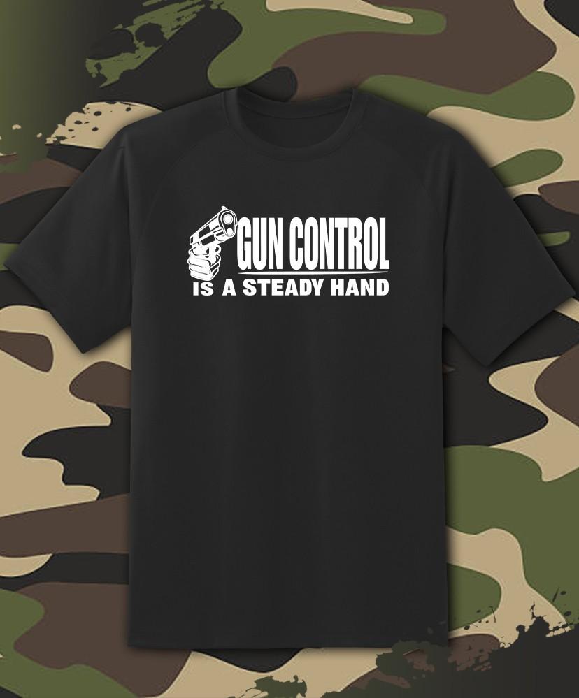 Gun Control is a Steady Hand 2nd Amendment Shirt - Adult & Youth sizes to 6XL Unisex T-Shirt S