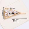 Pearl Hairpin, Advanced Sense, Exquisite Women'S English Alphanumeric Text Hairpin, Female Side Clip, Word Clip