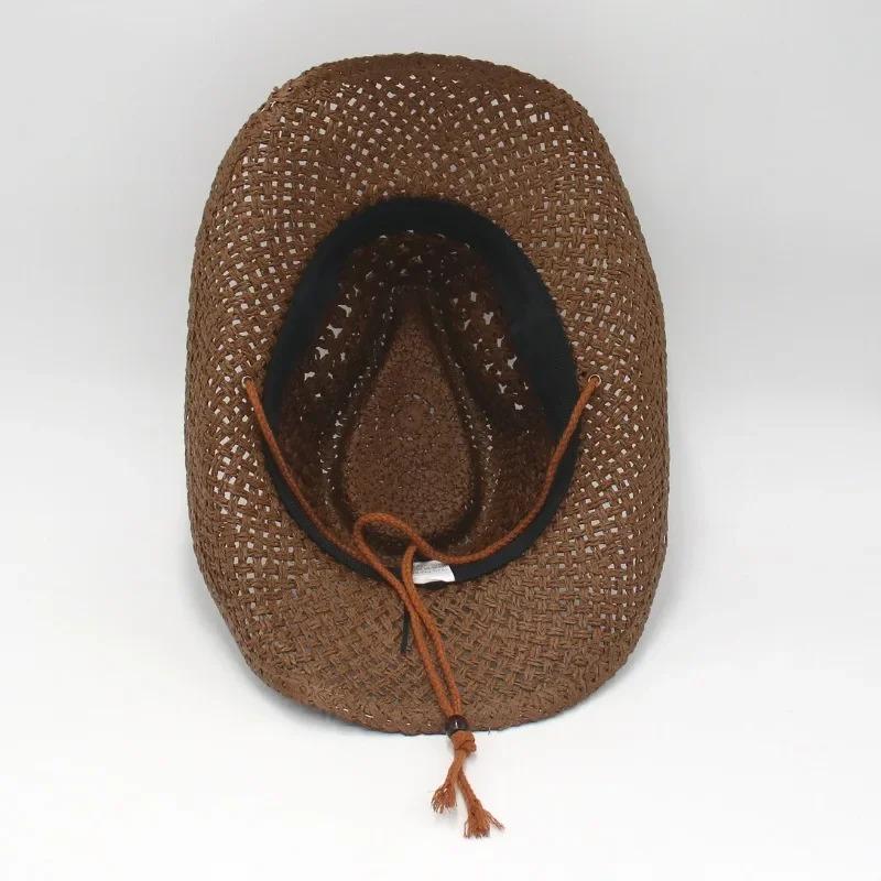 1Pc Panama Soft Straw Hat For Men Women Summer Breathable Travel Beach Hats Solid Wide Brim Sunscreen Hat