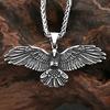 New  316L Stainless Steel Eagle Pendant Necklaces For Men Women Hip Hop Biker Vikings Animal Necklace Party Jewelry Gifts