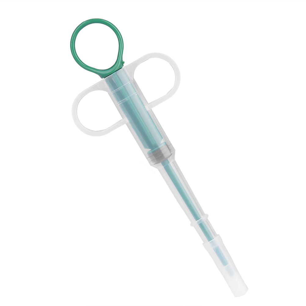 

10pcs Pet Animal Cat Dog Medicine Feeding Tool Pill Tablet Capsule Pusher Feeder (Green) зелёный