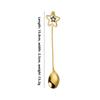 304 Stainless Steel Mixing Spoon with Long Handle Love Heart Star Shape Pendant Fruit Yogurt Honey Mixing Fork Kitchen Tableware