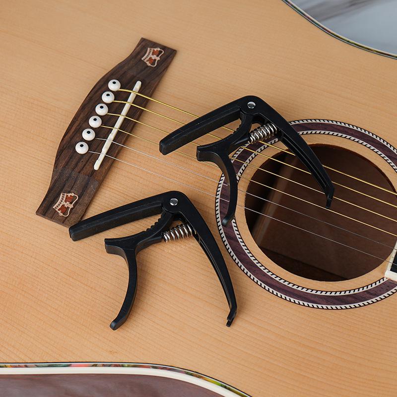 Dual-Function Plastic Steel Capo for Guitar & Ukulele