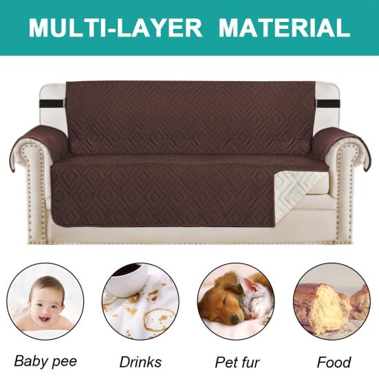 Sofa-Schonbezug, einfache Installation, schmutzabweisendes Polyester, praktischer Sofa-Schutz, Couch-Pad, Wohnzimmer-Versorgung