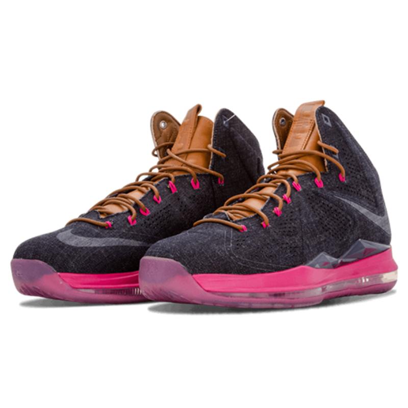 Nike LeBron X Ext Denim Sneakers 597806-400
