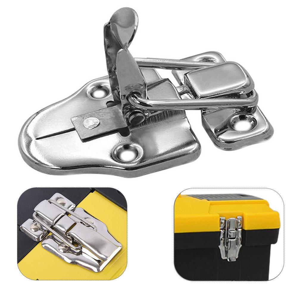 New Toggle Catch Latch Case Clip Modern Silver Clasp Suitcase Clasp Toolbox Twin Pack 2Pcs 78*48MM Accessories