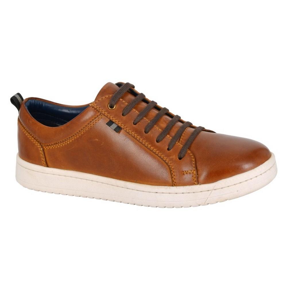 Roamers Mens Leather Trainers