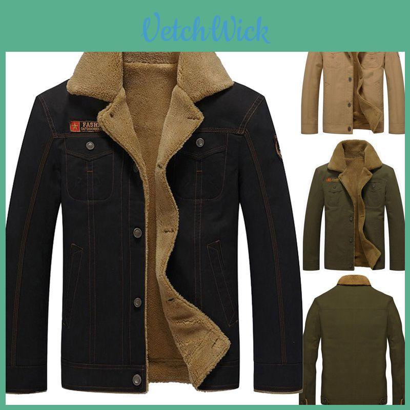 Jacket Bomber Winter Men Pilot Warm Male Fur Collar Army Tactical Coat Jacket