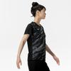 Short Sleeve Game Dynamotion Size M Perfect for Club Activities Women's Tennis/Badminton Shirt, Moisture-Wicking, Quick-Drying, Fit, Black, (Product