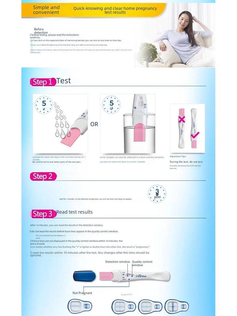 Clearblue High Accuracy Early Pregnancy Test Stick and Strip
