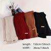 Women Winter Scarf New Korean Woolen Scarf Lovers Men And Women Thicken Warm Students Solid Color Knitted Scarves Bib