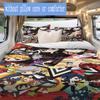 Evil Spirit Exorcism 5 Pattern Bedding,Quilt Set Quilt Cover Pillowcase Home Birthday Gift (1*duvet cover+2*pillowcase,without core)XSJT0917298