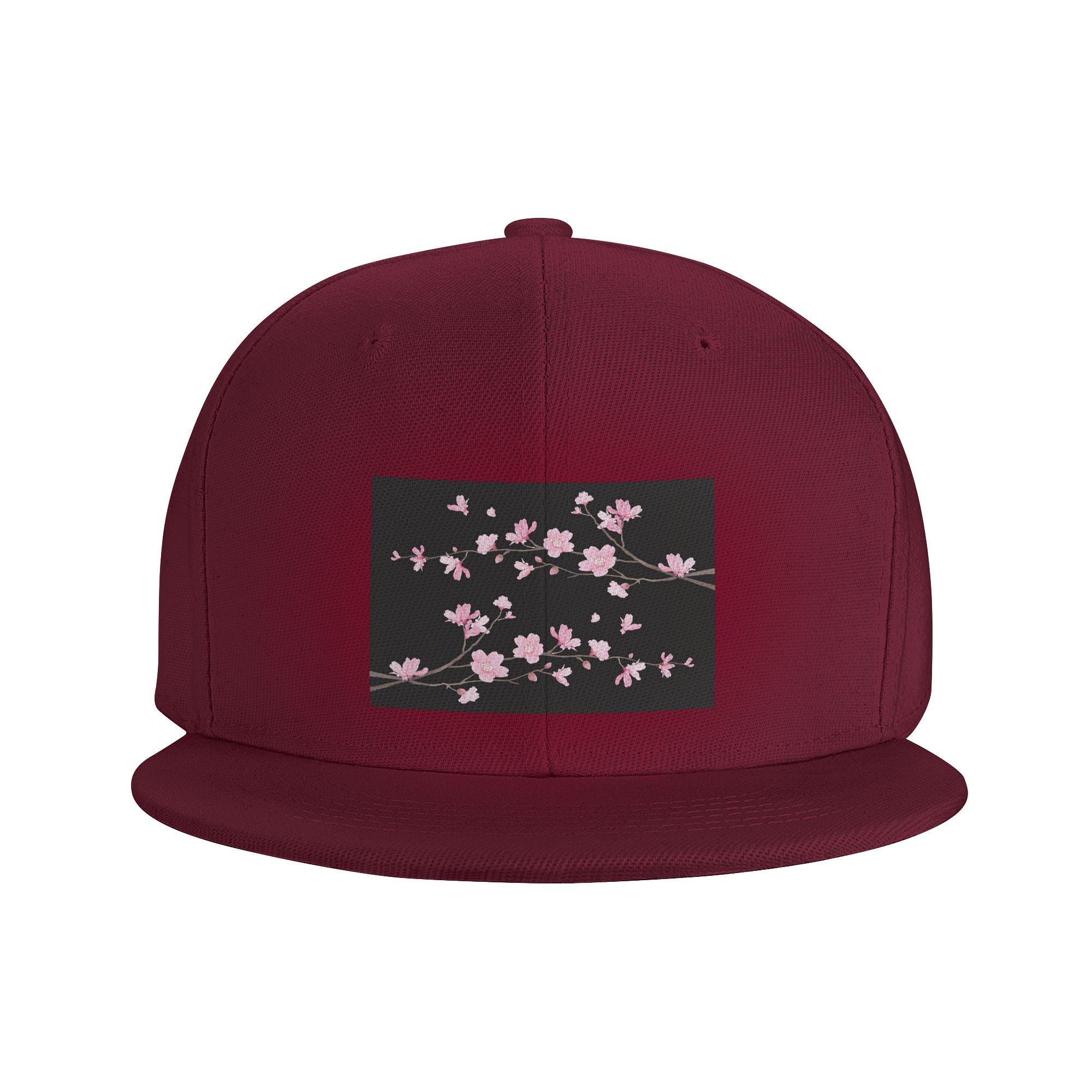

Цветок вишни растение Бейсболки Snapback Модные бейсболки Дышащие Повседневные Кепки Для улицы Унисекс One Size