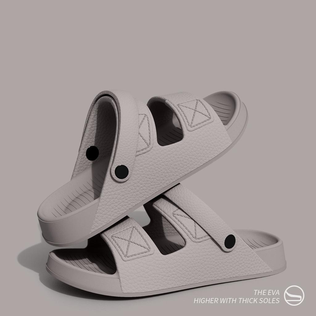 Módní Shevalues Nové sandály pro muže Protiskluzová venkovní plážová obuv Měkká podrážka Pohodlné nazouváky EVA Lehké Pánské koupelnové pantofle