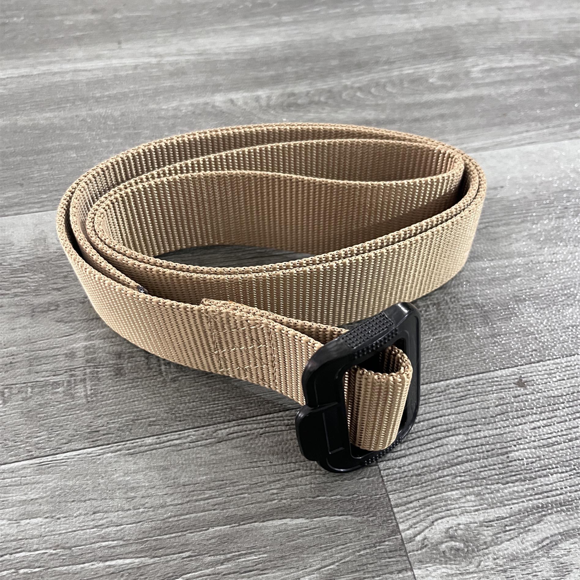 

2025 Outdoor Tactical Training Hiking Canvas Belt Man Multifunction Metal Buckle Wear-Resistant Nylon Waistband Black Khaki 125cm хаки