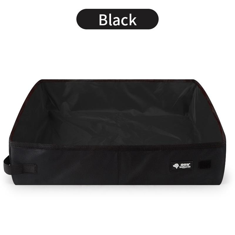 

Portable Folding Cat Litter Box Travel-Friendly Pet Litter Pan Durable Cat Toilet With Carry Carry Handles M