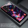 2D Flowing Butterfly Pattern Phone Case for Samsung S26 S25 S24 S23 S22 S21 S20 A56 A36 A16 - Glass Protective Cover