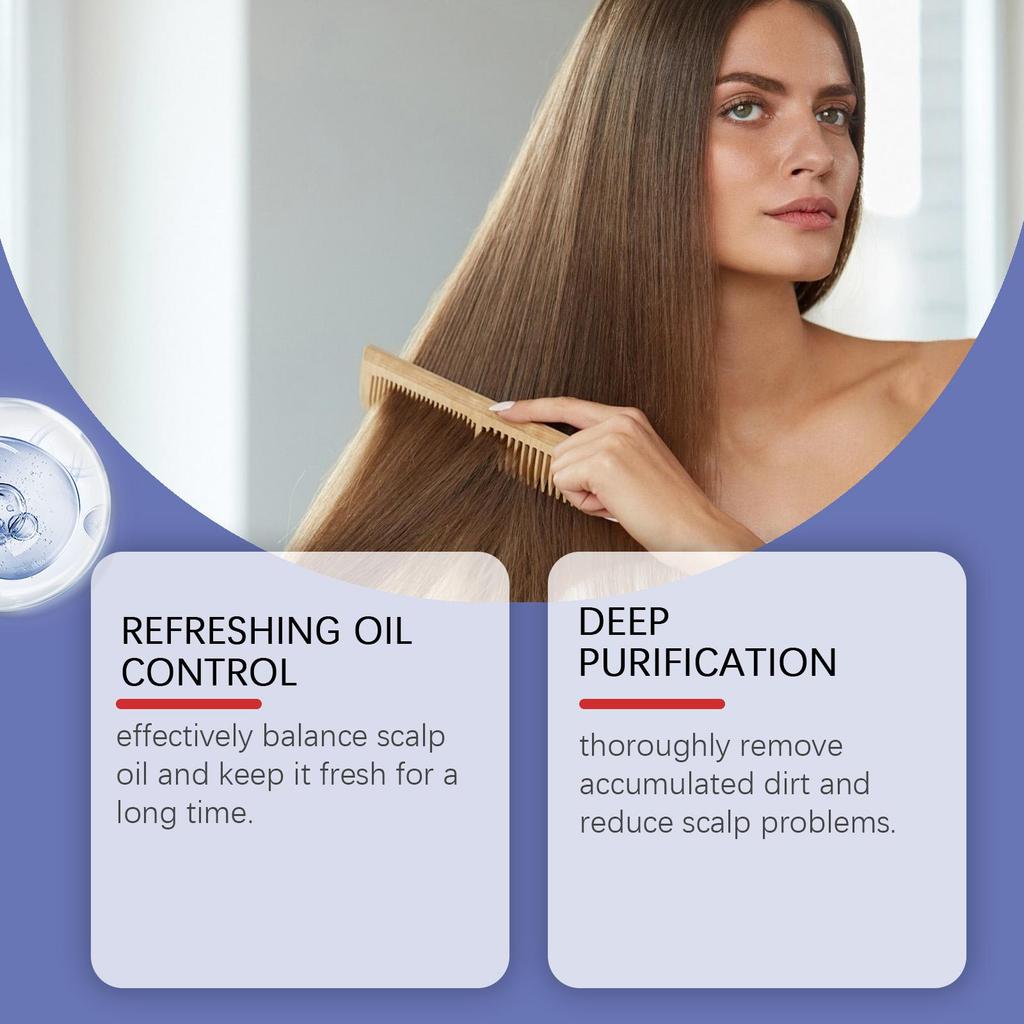 Selenium Sulfide Shampoo Deep Cleansing Remove Dandruff Reduce Scalp Itchy Balance Oil Strengthen Hair Roots Fluffy Hair Shampoo