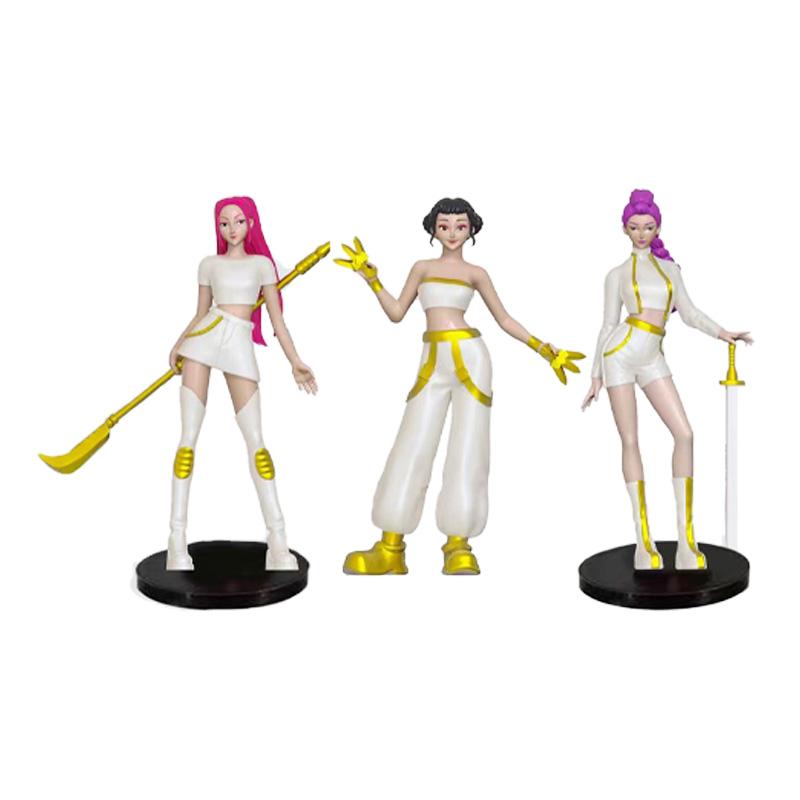 7/9 Stück/Set Kpop Dämonenjäger Actionfigur Spielzeug Derpys Tiger Rumi Mira Zoey Sussy Figur Puppe für Fans Geschenk