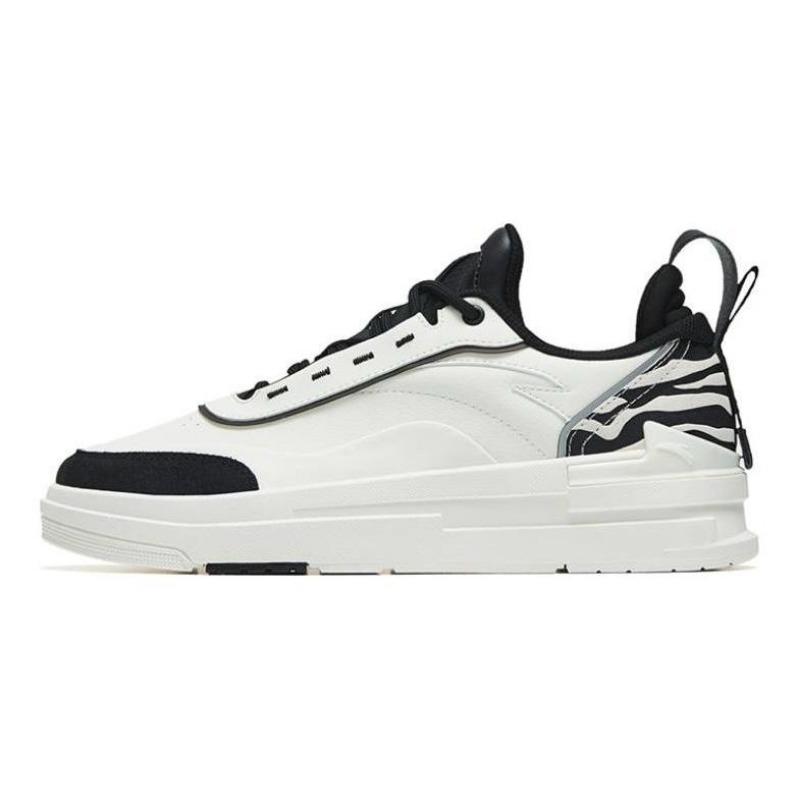 Anta Trendige Lässige Rutschfeste Abriebfeste Balance Low-Top Skate Schuhe Herren Sneakers Weiß Schwarz 912248068-3