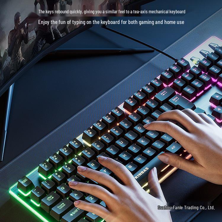 Mechanical Wired/Wireless Gaming Keyboard, Mouse, & Headset Set