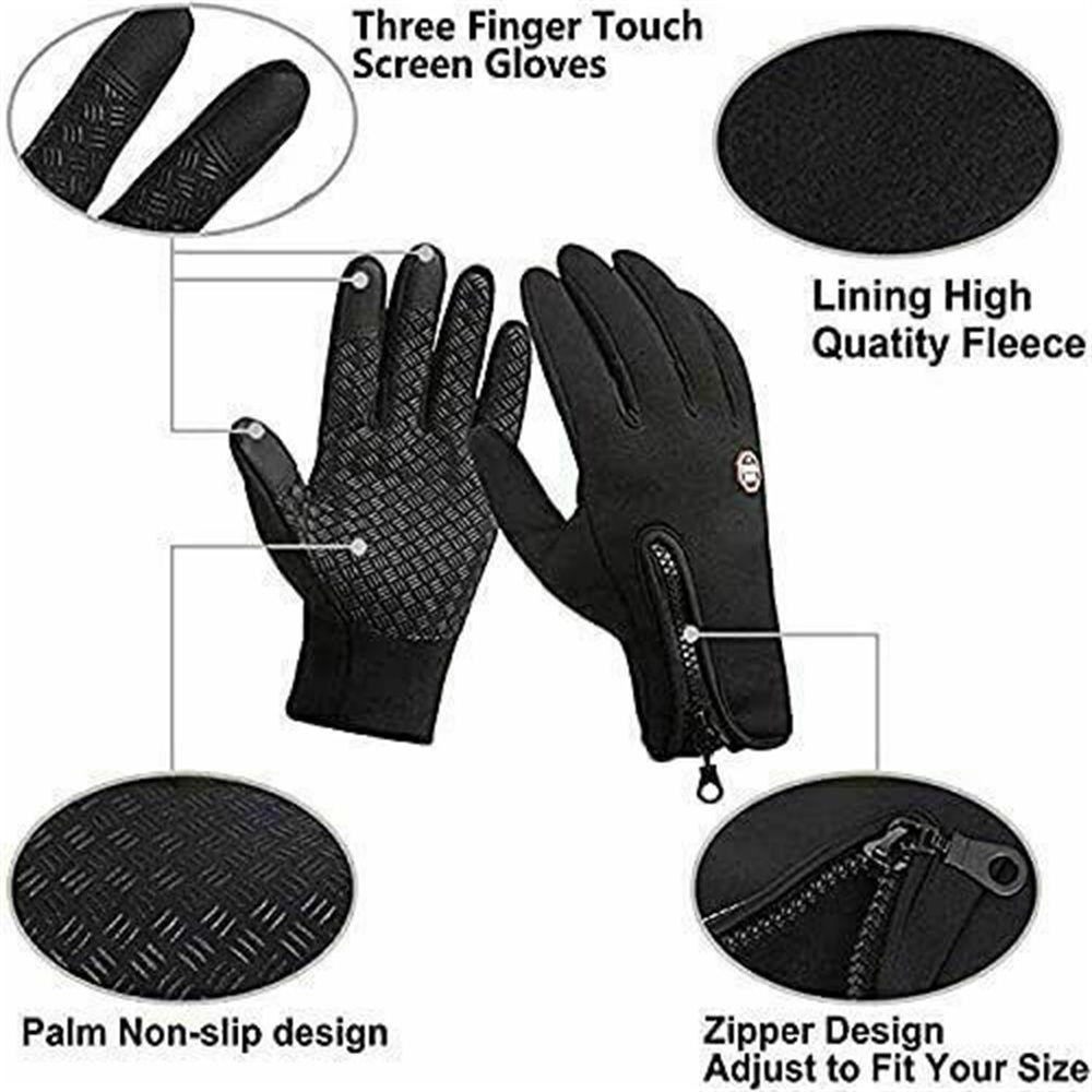 Thermal Men Women Ski Gloves Cycling Gloves Touch Screen Mitten Winter Warm Gloves